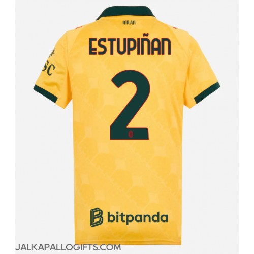 AC Milan Pervis Estupinan #2 Kolmaspaita Naiset 2025-26 Lyhythihainen